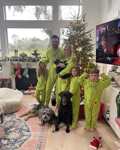 Billy Horschel and Family Spread Festive Cheer in Stylish Green