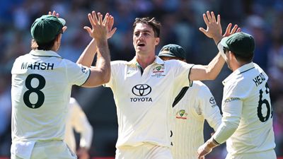 Cummins inspires Australia's MCG wicket frenzy