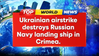Ukrainian strike cripples Russian warship; morale boost amidst ground struggle