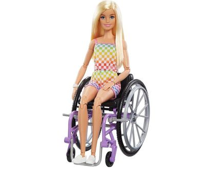 A rainbow playsuit and a pink ramp? Wheelchair Barbie is like looking in a mirror