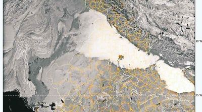 IMD Satellite imagery shows dense fog blanket over Northern India