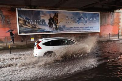 Images show severe flooding across Scotland as heavy rain and snow hits