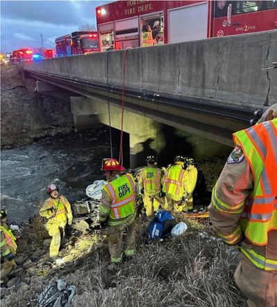 Trapped in his crashed truck, an Indiana man is rescued after 6 days surviving on rainwater