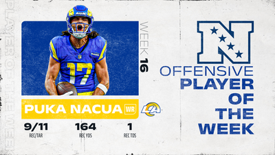 Puka Nacua wins NFC Offensive Player of the Week for 164-yard game vs. Saints