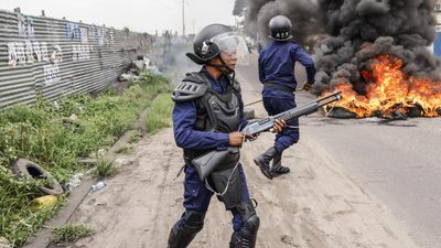 At least 13 wounded as DRC police break up banned election protest