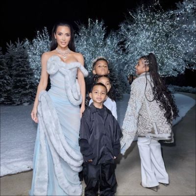 Is North West’s Christmas Outfit Hinting at a Kim Kardashian-Kanye West Reconciliation?