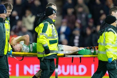 Josh Campbell stretchered off in Edinburgh derby after collision with Dylan Levitt