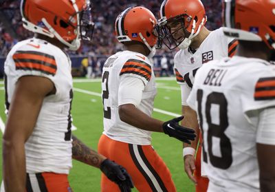 Amari Cooper douses Browns QB Joe Flacco with slime