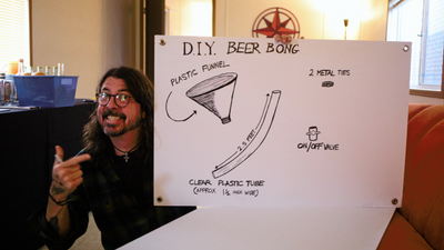 Dave Grohl raises thousands for charity with drawings that help fans get wasted and sneak hash into gigs