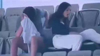 Watch Viral Video: Young couple does this after cameraman catches them by surprise during Australia vs Pakistan Test