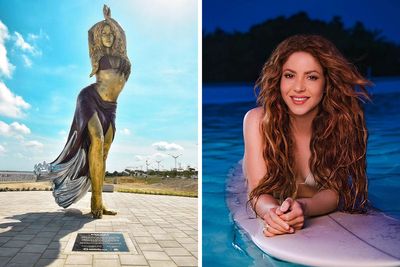 Colossal Shakira’s Statue Is Unveiled In Colombia, And People Are Making The Same Joke About It