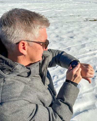 Bastian Schweinsteiger: Fashionable in Snowy Setting for Chic Moment