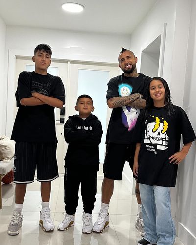 Arturo Vidal's Stylish Encounter: Spreading Joy with Children