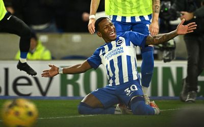 Inspired Brighton survive late drama to dent Tottenham’s top-four hopes