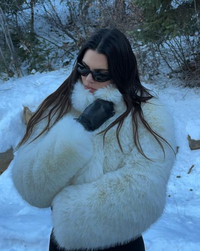 Winter Style: Kendall Jenner's Cozy Layers and Snowy Aesthetics Explored