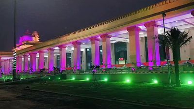 Ayodhya being decked up ahead of PM's visit, workers making floral patterns inspired by Lord Ram