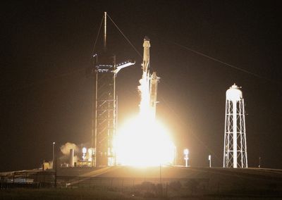 SpaceX's classified Falcon Heavy mission launched successfully, shrouded in secrecy.