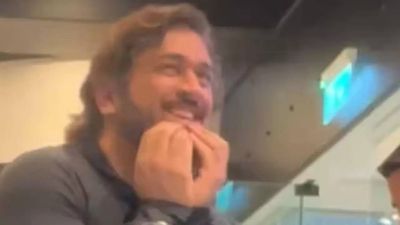 Watch Viral Video: MS Dhoni suggests fan 'go to Pakistan once for food', his reply leaves CSK skipper in splits