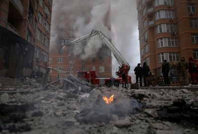 Fiery Destruction: Russia's Massive Missile Attack Devastates Ukraine Cities