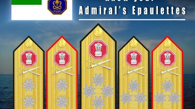 Navy unveils new Admirals’ epaulettes in ‘true reflection of Indian rich maritime heritage’