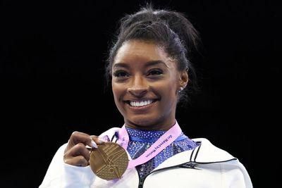 Simone Biles says she and her husband argue over who’s the better athlete