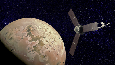 NASA's Juno spacecraft will get its closest look yet at Jupiter's moon Io on Dec. 30