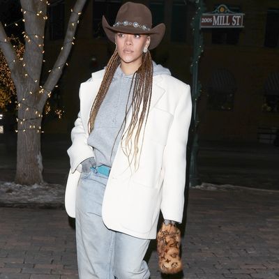I'm Sorry - Did Rihanna Really Just Wear a "Luxe Western" Hat?