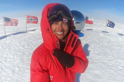 British soldier ‘Polar Preet’ claims record for fastest woman to ski alone across Antarctica