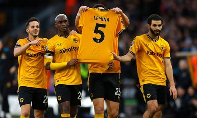 Wolves pay tribute to grieving Mario Lemina with cruise past sorry Everton