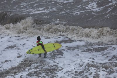 Giant waves and dangerous conditions thrill beachgoers in California