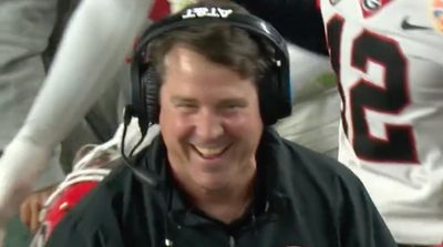 Georgia Coordinator Was All Smiles Watching Son Gain First Down vs. Florida State