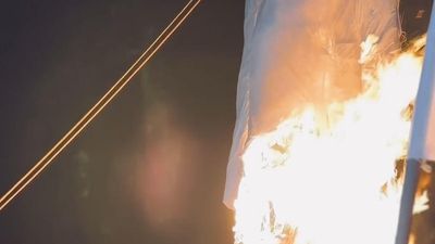 SFI burns Governor’s 30-foot-long effigy on Payyambalam beach