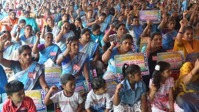 Anganwadi workers accuse Andhra Pradesh government of apathy as their protest enters 20th day