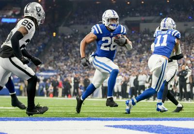 WATCH: Colts’ Jonathan Taylor scores on opening drive vs. Raiders