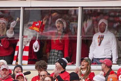 Taylor Swift Seemed to be Wearing Travis Kelce’s Chiefs Jacket Upon Arrival at Sunday’s Game vs. Bengals