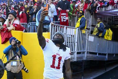 The 49ers were so hyped to clinch the No. 1 seed in the NFC after the Cardinals defeated the Eagles