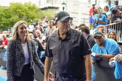 It sure looks like Panthers owner David Tepper threw a drink at Jaguars fans after a 26-0 loss