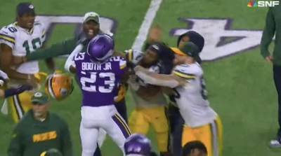 Packers RB Aaron Jones Struck In Face While Attempting To “Deescalate” Post-Game Skirmish Between Players