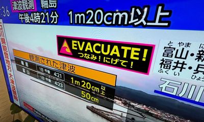 Japan earthquake news – as it happened: highest-level tsunami warning dropped