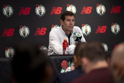 Boston Celtics team president Brad Stevens is making a case for NBA Executive of the Year
