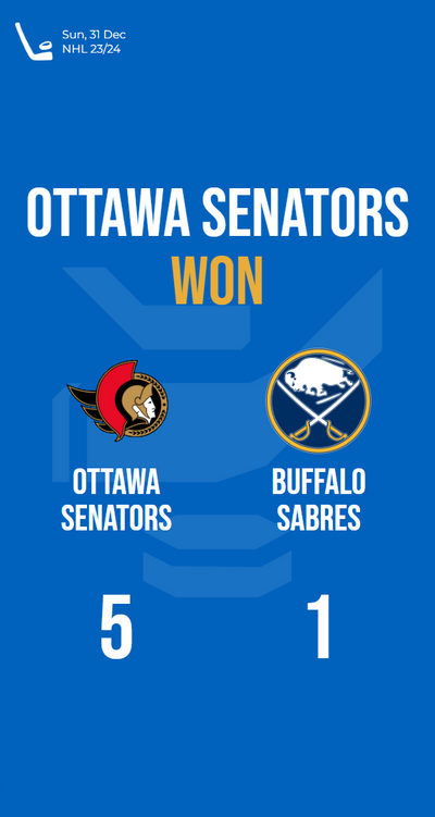 Sensational Senators skate to 5-1 victory over floundering Sabres!