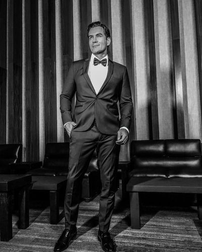 David Zepeda: Timeless Elegance in a Classic Black Tuxedo