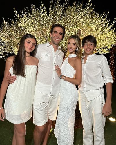 Kaka Celebrates New Year with Family in White Attire