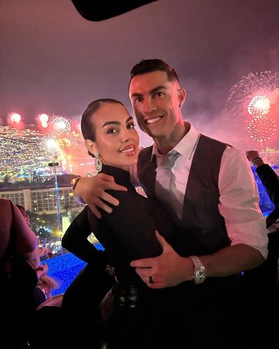 Georgina Rodriguez and Cristiano Ronaldo Embrace Magical New Year Moment