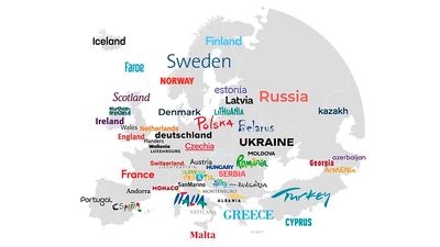 Intriguing maps show the wild fonts used in tourism logos