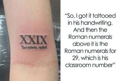 Students Found Their Teachers’ Handwritten Notes So Meaningful, They Got Them Tattooed