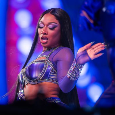 Megan Thee Stallion Got the Purple Eyeshadow Memo