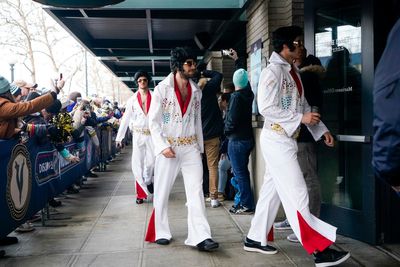 Elvis is in the building, along with fishmongers as part of a nautical scene for the Winter Classic