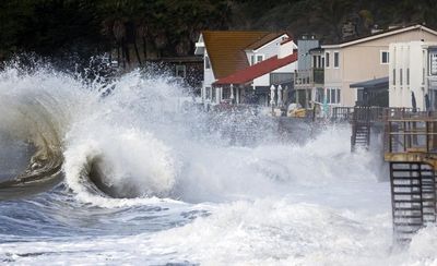 Strong waves trigger evacuation alerts on California coast on third day of storms
