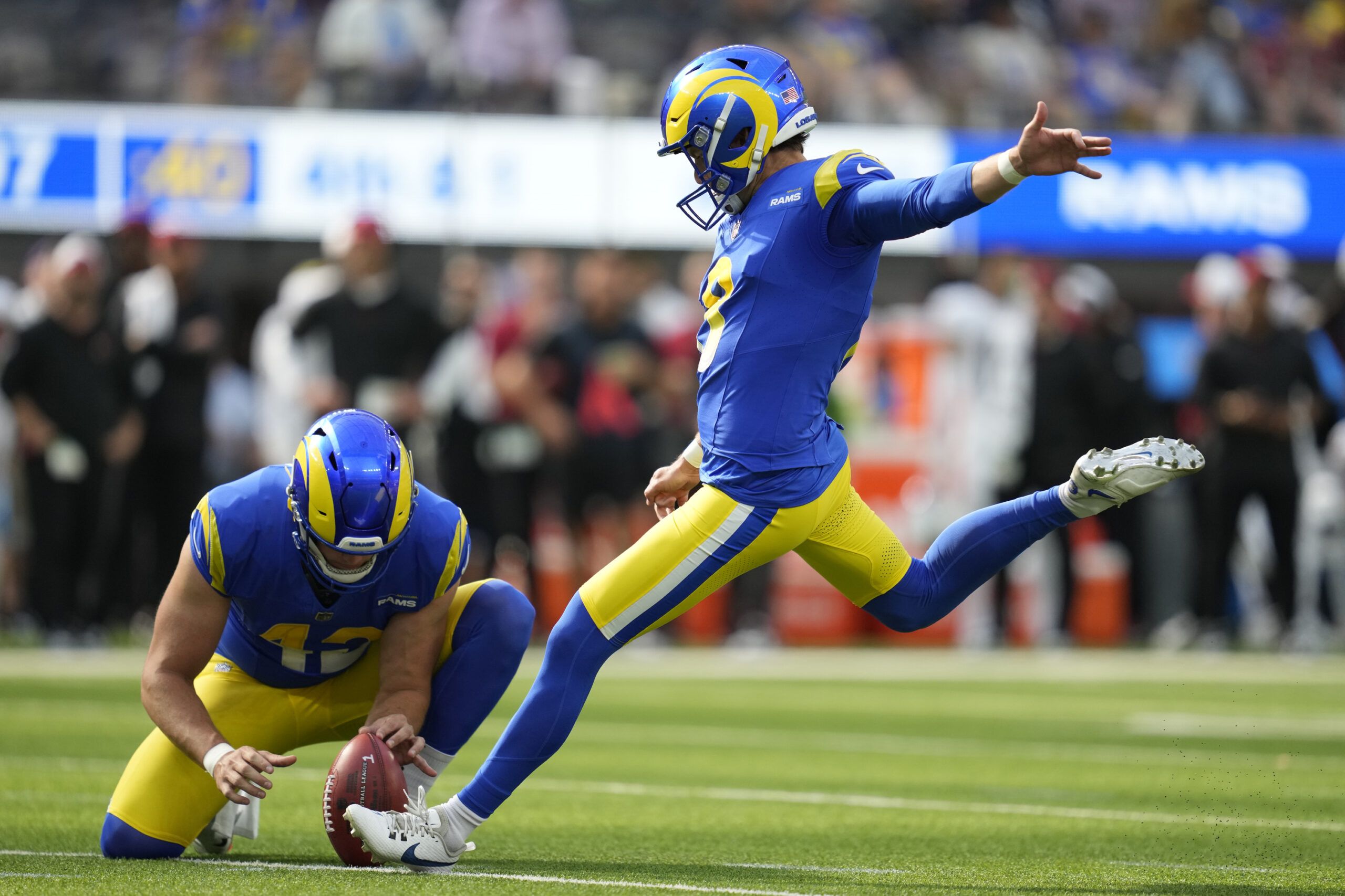 Rams are bringing back Brett Maher after cutting Lucas…